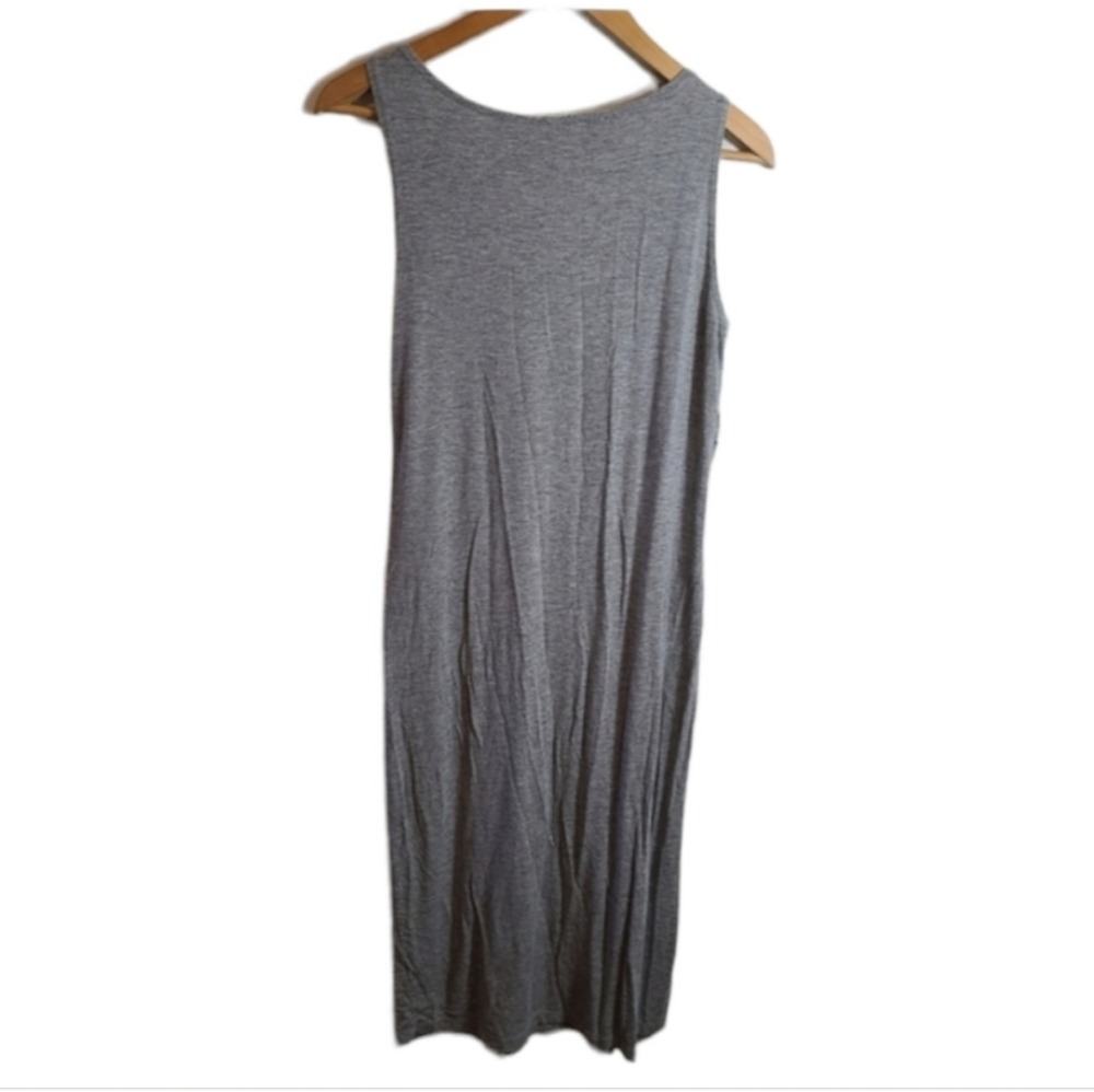 Fabletics Retta Women's Causal Midi Delicate Draping Sleeveless Dress - Picture 4 of 7